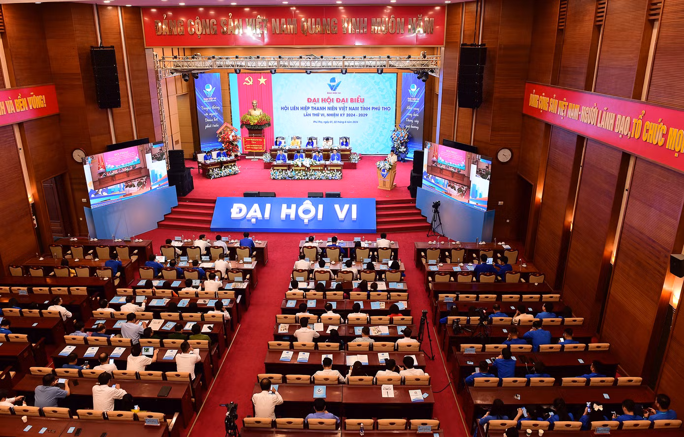 Quang cảnh phiên trọng thể Đại hội. Ảnh: Xuân Tùng Quang cảnh phiên trọng thể Đại hội. Ảnh: Xuân Tùng