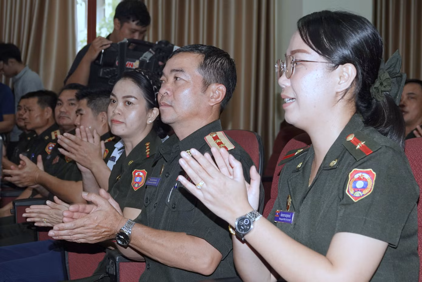 Tham gia lớp tập huấn có 40 học viên là quân nhân đến từ các cơ quan, đơn vị thuộc Quân đội nhân dân Lào.