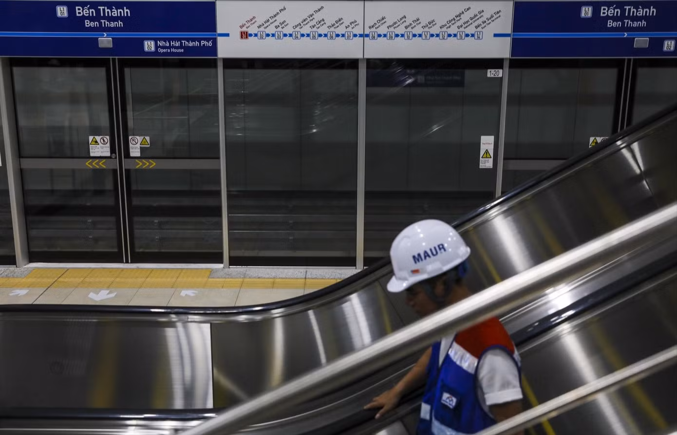 Ga ngầm Bến Thành thuộc tuyến metro số 1 TPHCM. Ảnh: Duy Anh