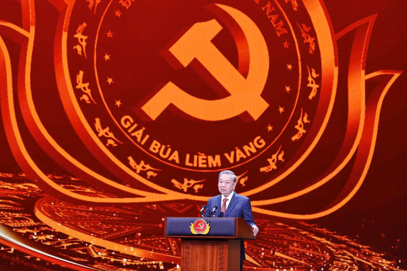 Tổng Bí thư Tô Lâm phát biểu tại buổi lễ. (Ảnh: Như Ý)