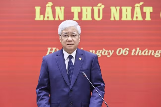 Bí thư Đảng ủy, Chủ tịch Ủy ban Trung ương MTTQ Việt Nam Đỗ Văn Chiến phát biểu tại hội nghị. Ảnh: PV. Bí thư Đảng ủy, Chủ tịch Ủy ban Trung ương MTTQ Việt Nam Đỗ Văn Chiến phát biểu tại hội nghị. Ảnh: PV.