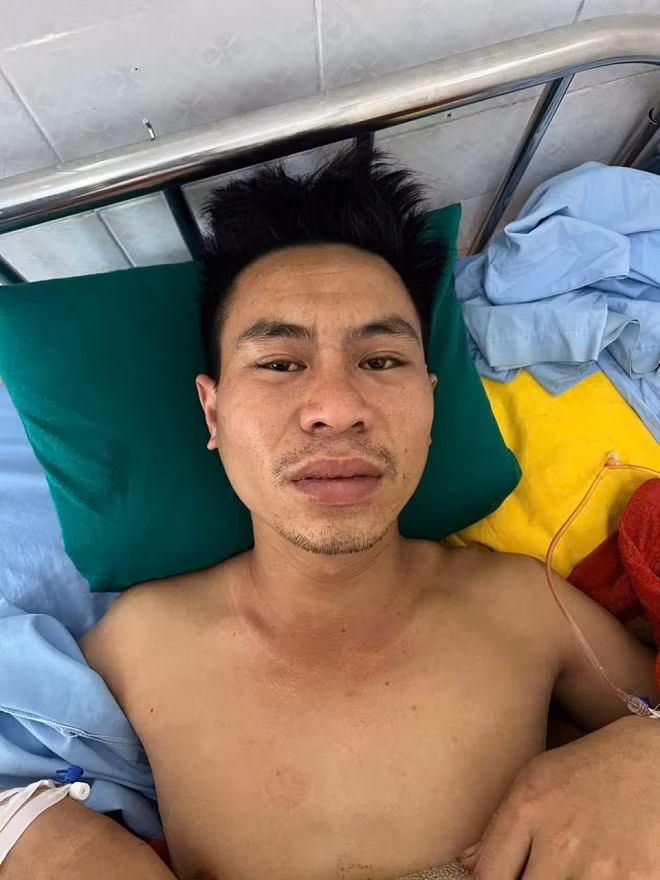 Đối tượng Giàng Văn Viện đang được điều trị tại bệnh viện. (Ảnh: Công an tỉnh Hà Giang) Đối tượng Giàng Văn Viện đang được điều trị tại bệnh viện. (Ảnh: Công an tỉnh Hà Giang)