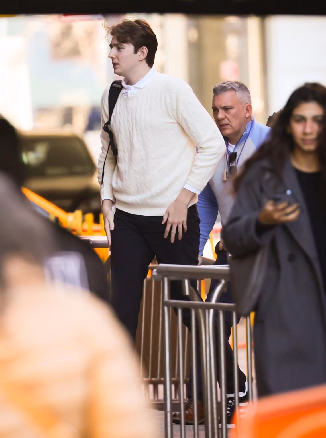 Barron Trump lần đầu lộ diện kể từ ngày nhậm chức 20/1. Ảnh: NY Post.