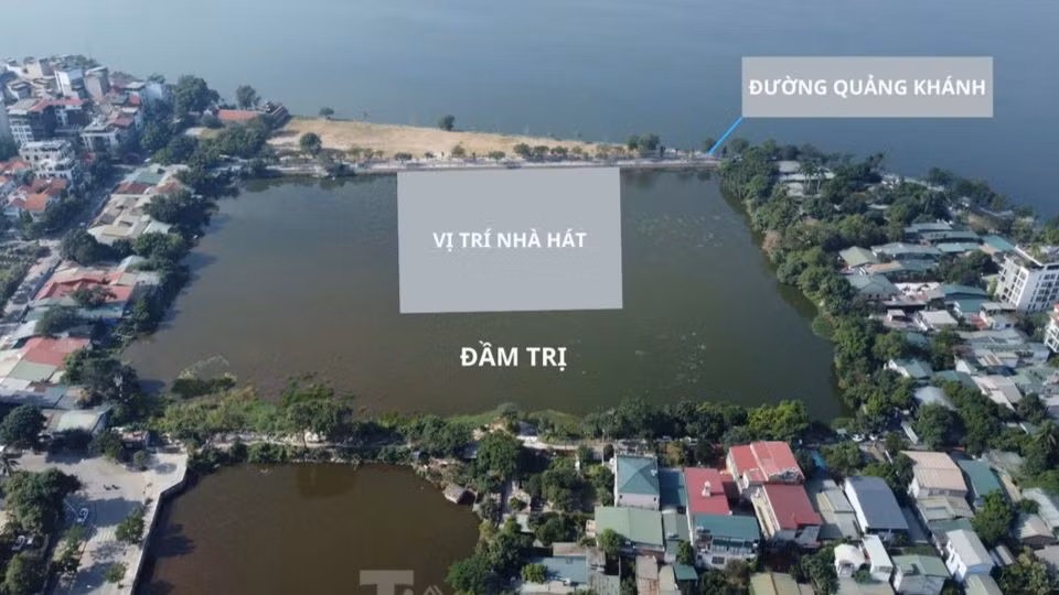Dự án Nhà hát Ngọc trai và Công viên văn hóa nghệ thuật chuyên đề đặt tại mặt hồ Đầm trị, ngay sát mặt hồ Tây.