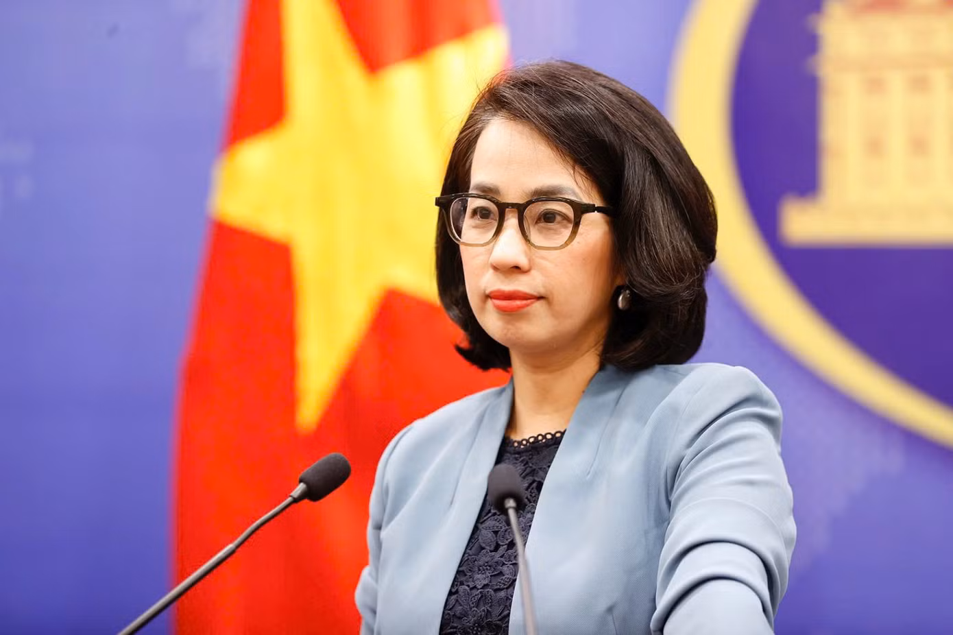 Người phát ngôn Bộ Ngoại giao Phạm Thu Hằng. Ảnh: Mofa