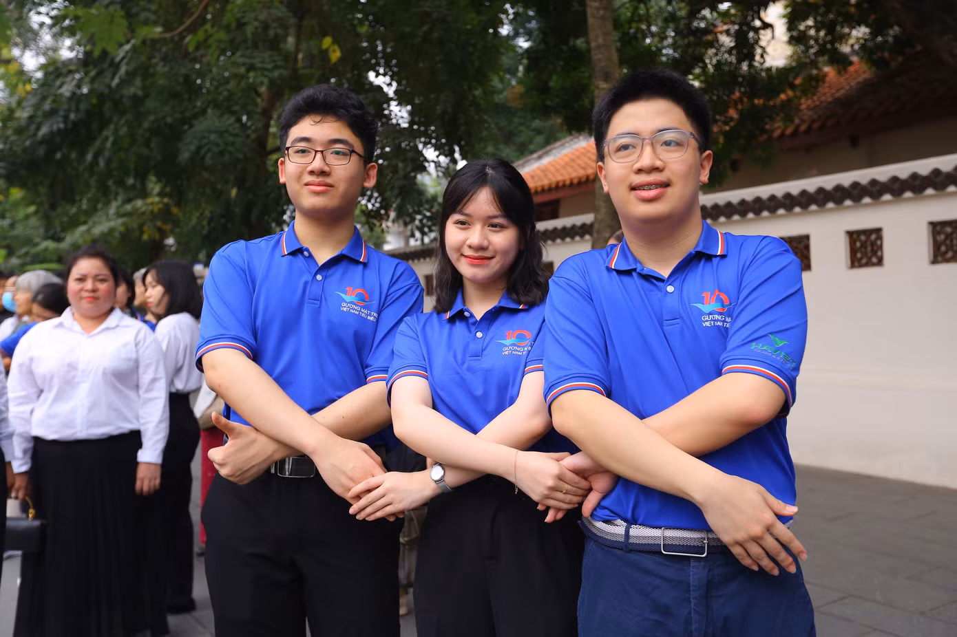 Nguyễn Thiên Ngân, Võ Hoàng Hải, Ngô Quý Đăng là ba gương mặt trẻ ít tuổi nhất trong số top 20 Gương mặt trẻ Việt Nam tiêu biểu và triển vọng năm nay. Dù hay bị gọi là "mọt sách" nhưng ngoài đời, các em thể hiện sự tự tin, tươi tắn, năng động.