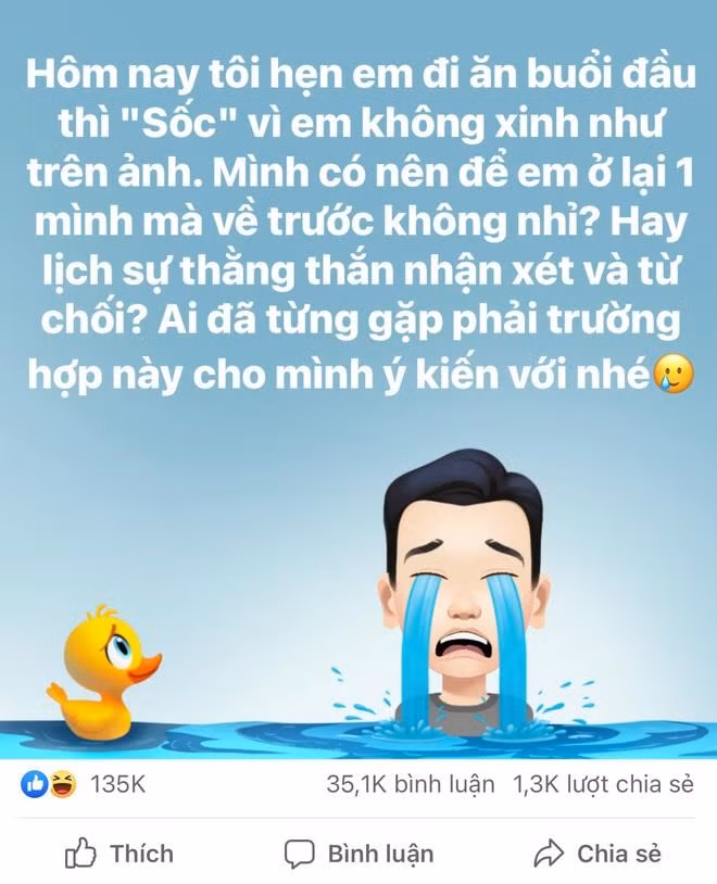 Tâm sự của một bạn trẻ về buổi đầu gặp mặt trực tiếp người yêu đã quen qua mạng. Ảnh: Văn Hiền