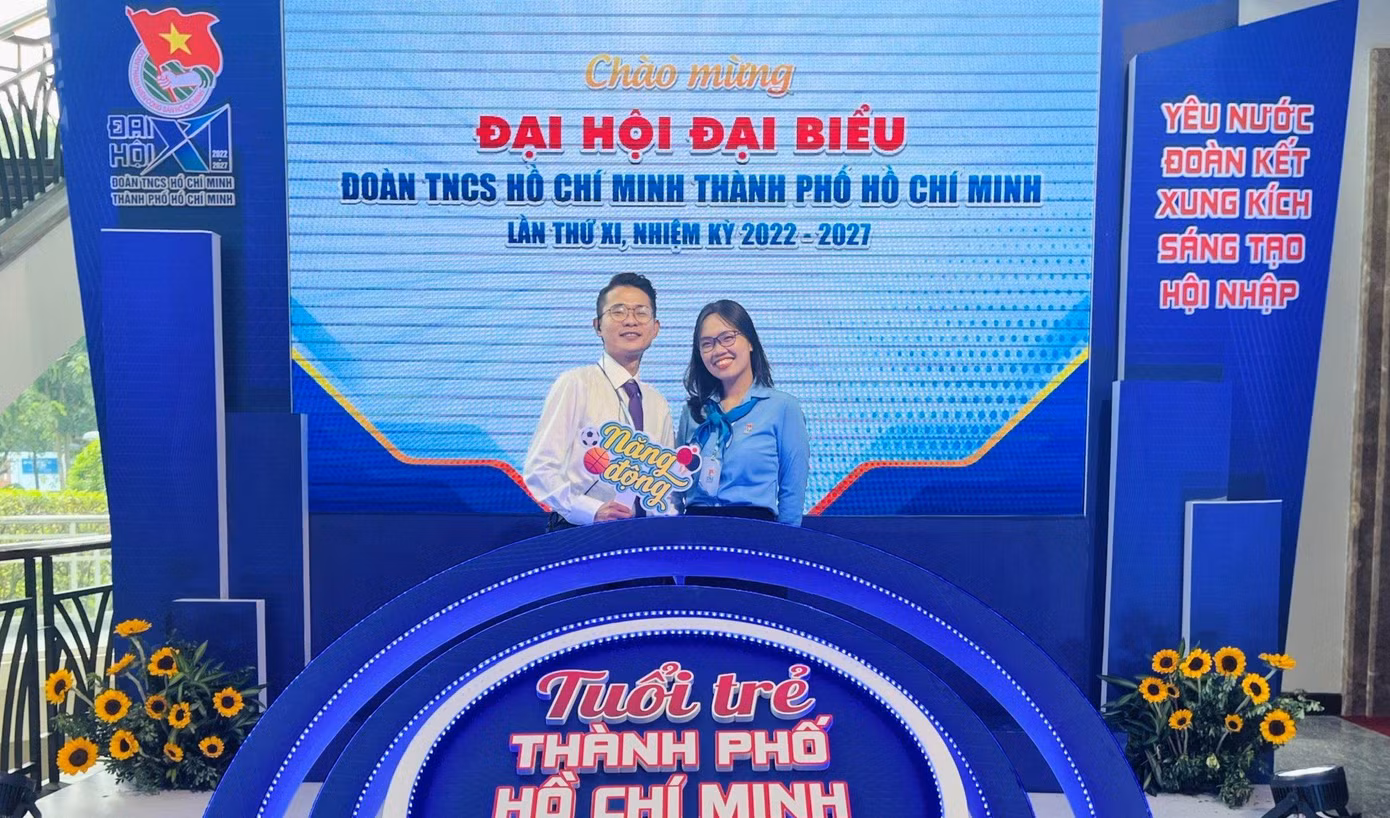Cặp đôi là đại biểu tham dự Đại hội Đoàn TNCS Hồ Chí Minh TP Hồ Chí Minh lần thứ XI, nhiệm kỳ 2022-2027.