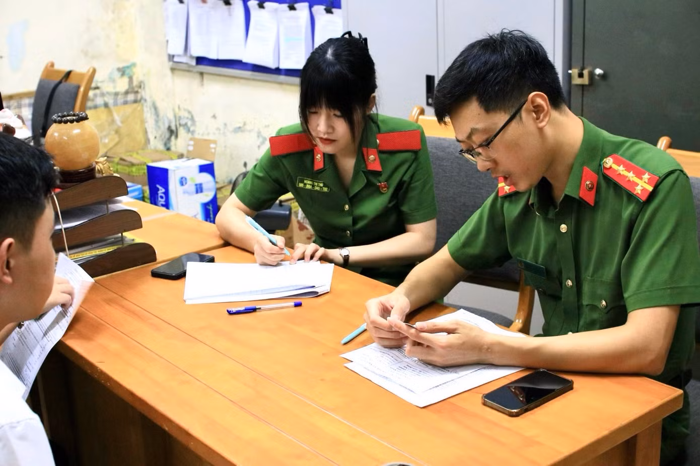 Thu đảm nhận vai trò truyền thông cho Đoàn Thanh niên Học viện Cảnh sát Nhân dân.