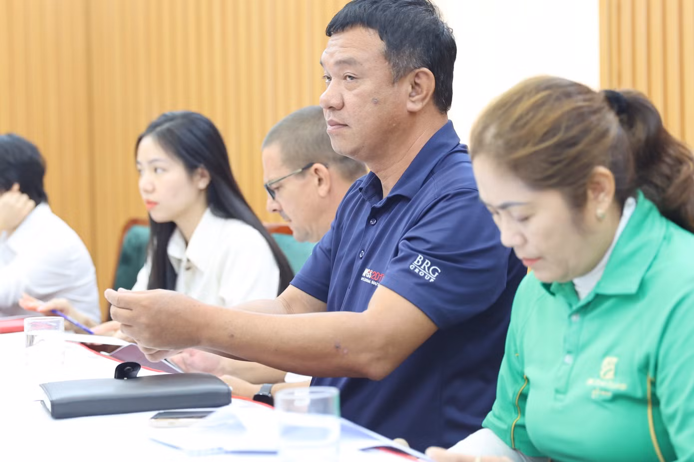 Ông Cấn Phi Khanh - Phó Giám đốc golf - sân golf BRG cam kết hỗ trợ Ban tổ chức Tiền Phong Golf Championship 2023, đảm bảo công tác chuẩn bị và tổ chức diễn ra suôn sẻ.