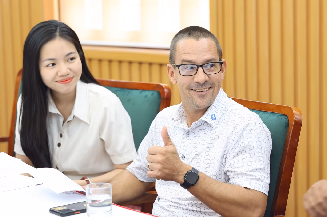 Mr. Evans Caroll. Mahoney háo hức chào đón sự trở lại của Tiền Phong Golf Championship, giải đấu ông mô tả đã "góp phần ươm mầm, phát triển tài năng golf Việt Nam".