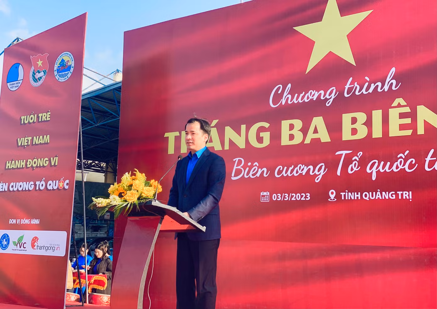Đồng chí Ngô Văn Cương - Bí thư Ban chấp hành Trung ương Đoàn, Chủ nhiệm UBKT Trung ương Đoàn phát biểu tại chương trình