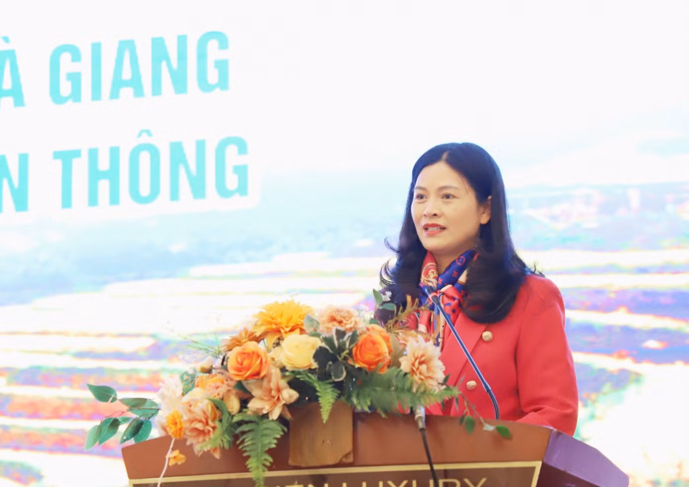 Bà Vương Ngọc Hà - Phó Chủ tịch UBND tỉnh Hà Giang.