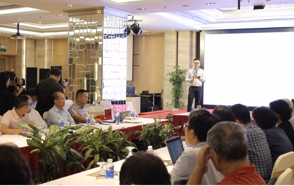 Quang cảnh cuộc hội thảo “Tác động của Trí tuệ nhân tạo đối với báo chí: Thách thức và cơ hội”.