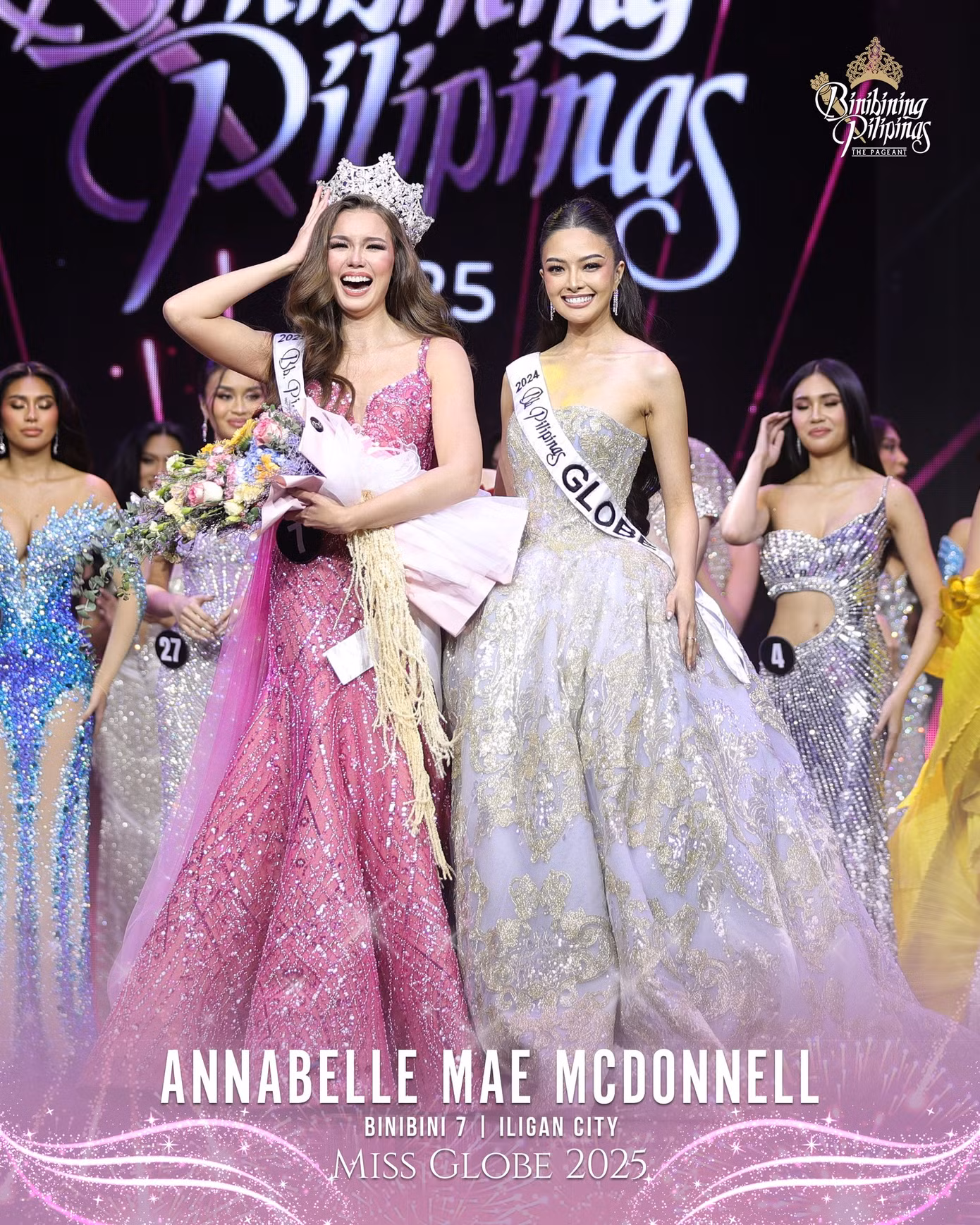 Annabelle Mae Mcdonnell trong đêm chung kết Binibining Pilipinas 2025.