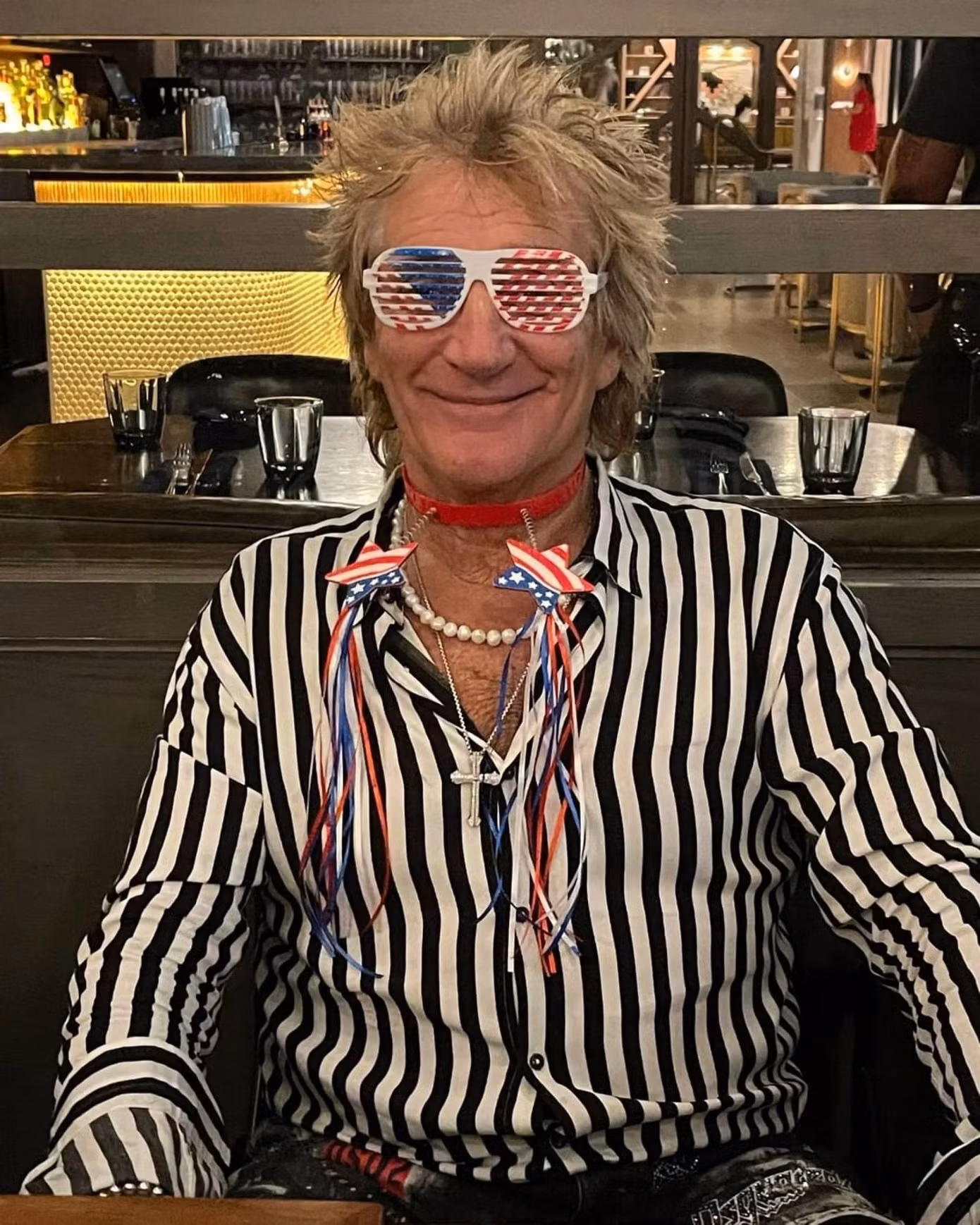Rod Stewart từ chối biểu diễn ở Qatar. Ảnh: Instagram.
