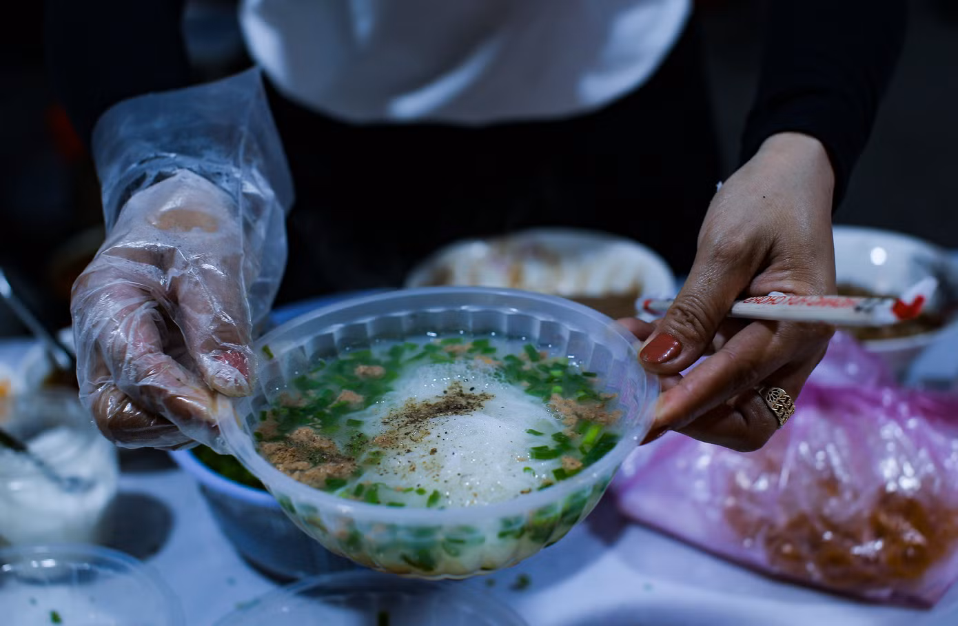 Món bún rạm đặc sản Phù Mỹ (Bình Định).