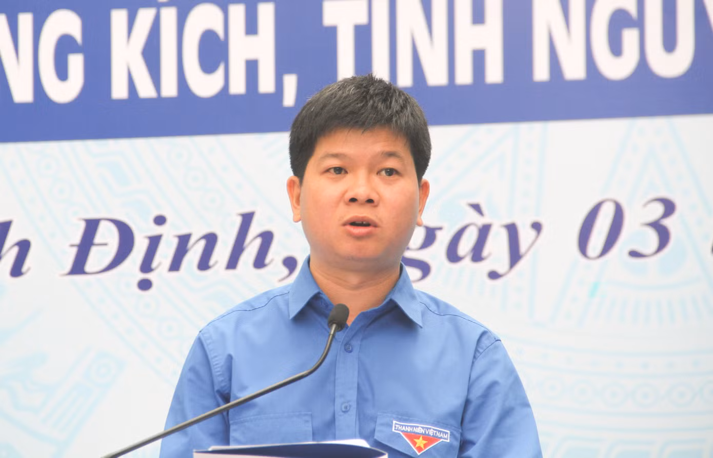 Anh Lý Anh Việt - Phó Bí thư Tỉnh Đoàn Bình Định. Ảnh: Trương Định