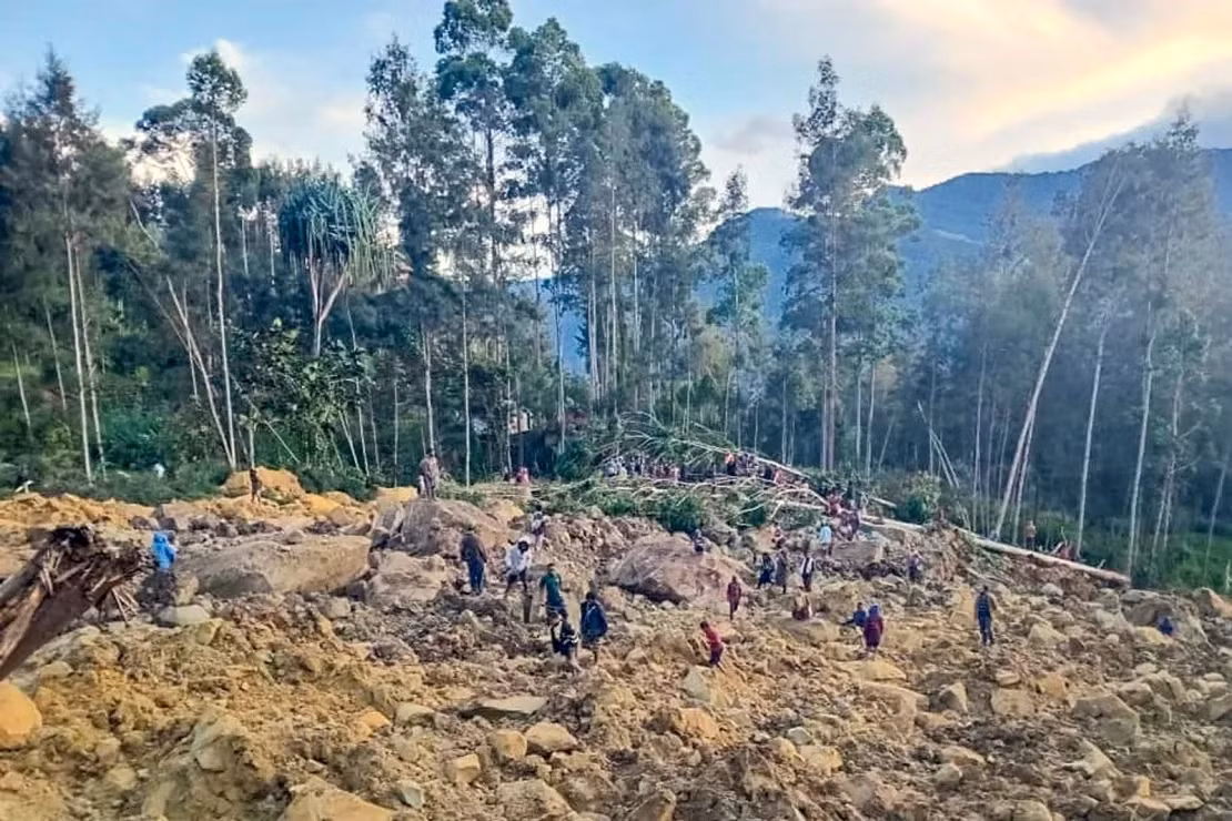Lở đất ở Papua New Guinea chôn vùi hơn 300 người. Nguồn: Getty Images.