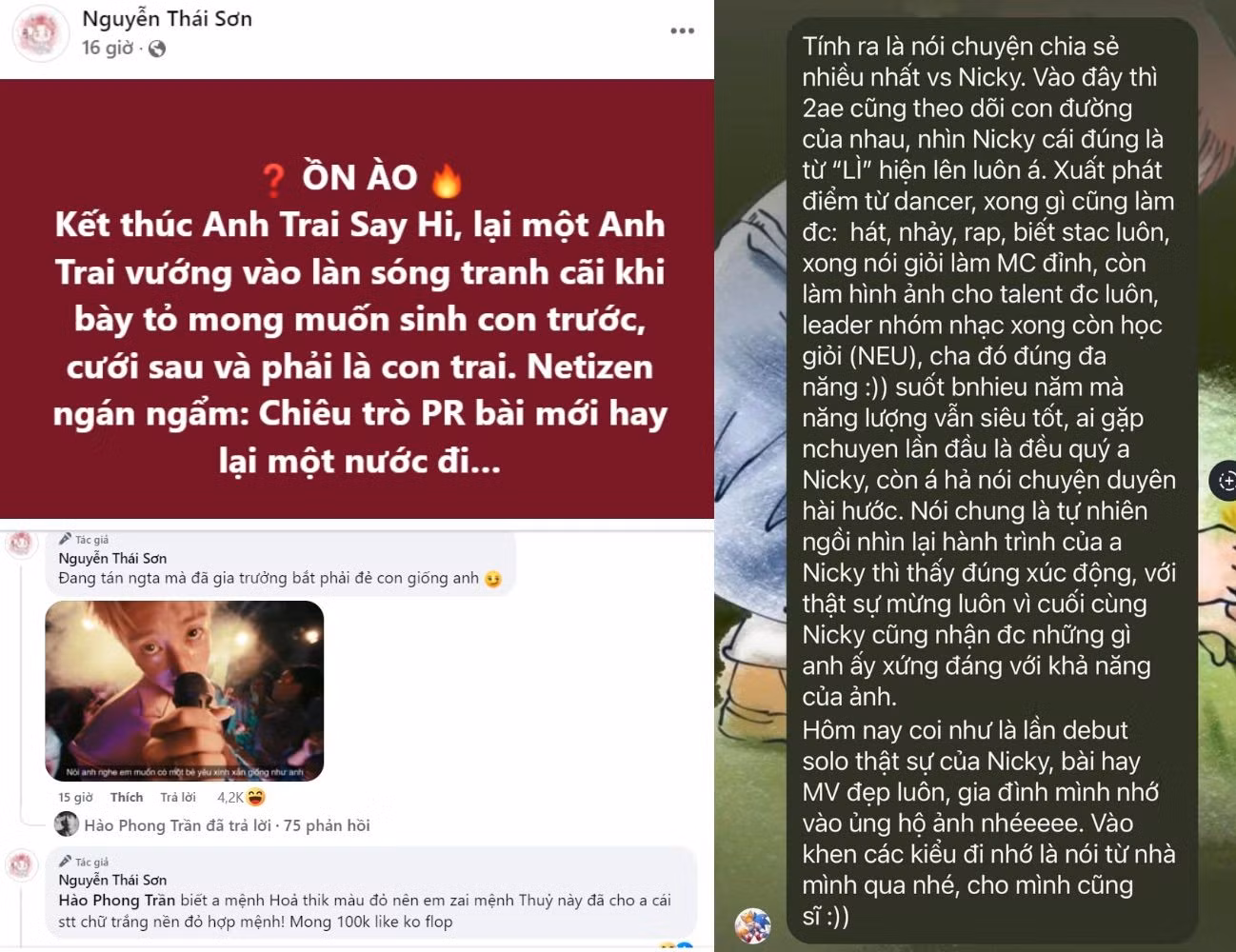 "Giám đốc truyền thông" JSOL "vào việc PR" bài mới cho NICKY, xúc động chia sẻ: "Thật sự mừng luôn vì cuối cùng NICKY cũng nhận được những gì anh ấy xứng đáng với khả năng của ảnh".