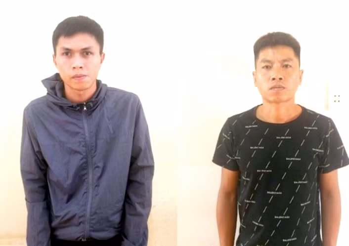Hai đối tượng trong vụ cá độ bóng đá ở huyện Đak Đoa