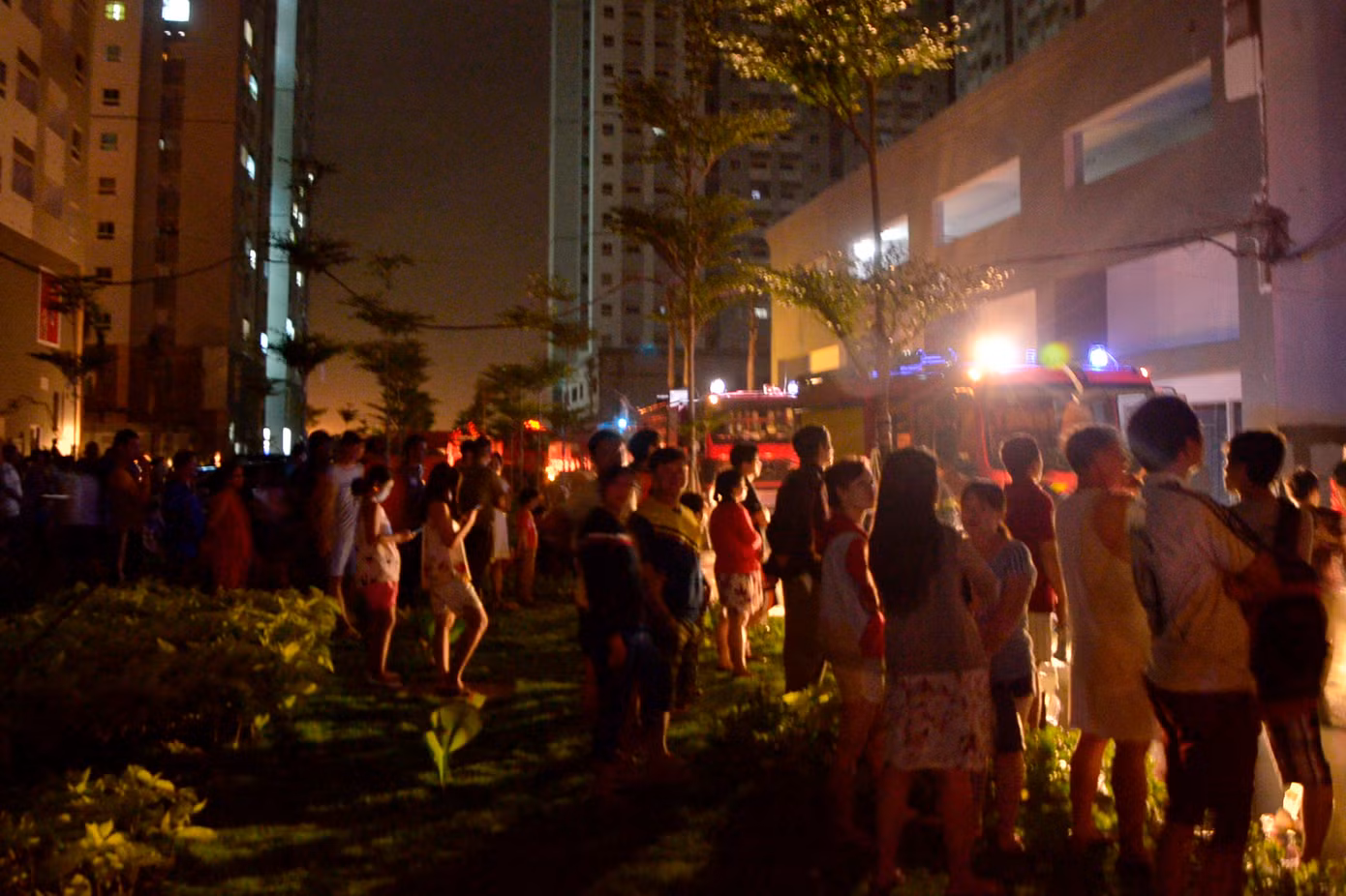 Tháng 7/2016, căn hộ ở tầng 11 block 4 của chung cư này cũng xảy ra cháy. Ảnh: Hoàng Thuận.