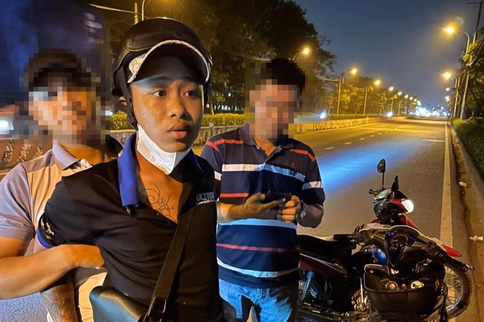 Trần Văn Triệu lúc bị bắt giữ. Ảnh: Công an cung cấp.