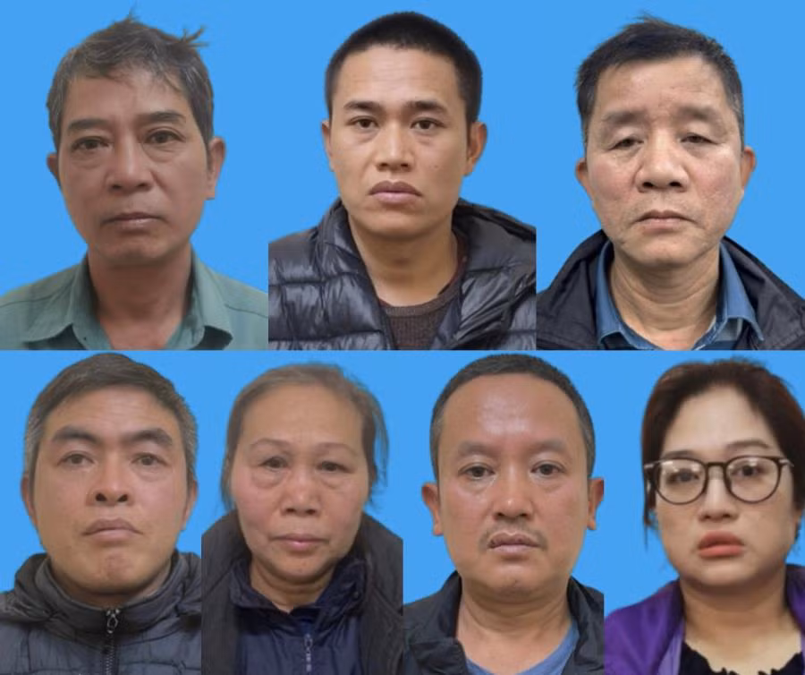 Băng nhóm "bảo kê" ở chợ Long Biên bị cơ quan công an bắt giữ.
