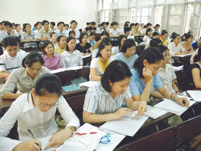 Đổi tên một số ngành học, nhiều trường phải sắp xếp, thiết kế lại một số môn học, chương trình đào tạo	Ảnh: Hồng Vĩnh