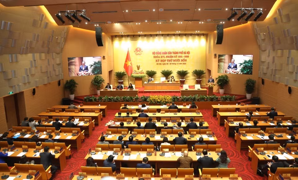 Một kỳ họp của HĐND TP. Hà Nội