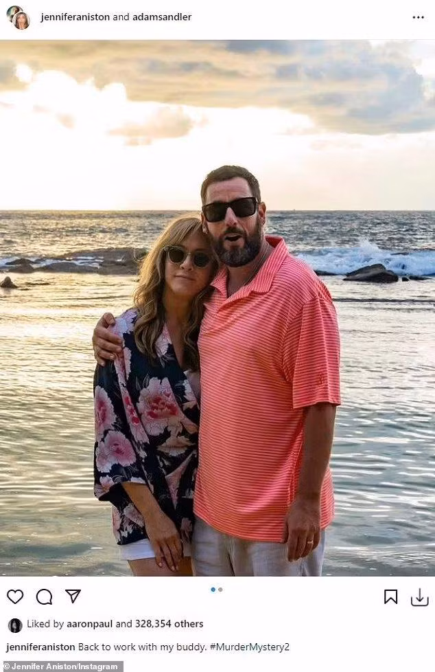 Aniston và Sandler tái hợp trong phần 2 của "Murder Mystery".