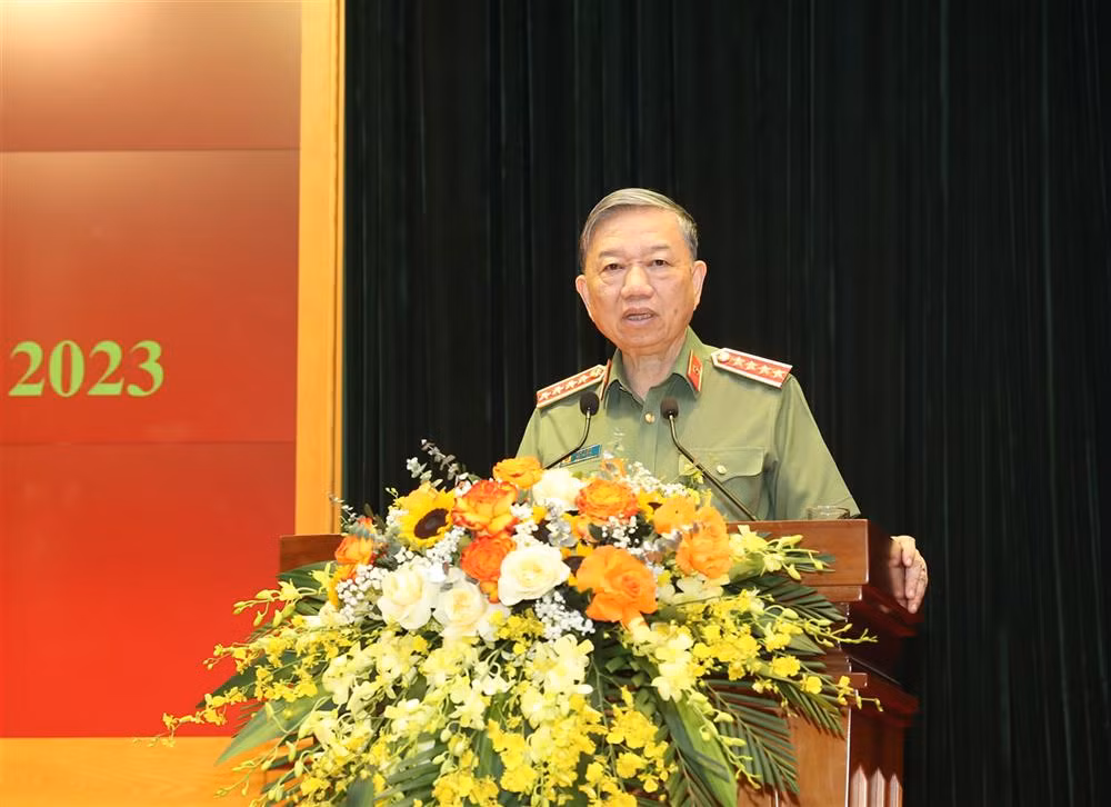 Bộ trưởng Tô Lâm phát biểu tại Hội nghị.