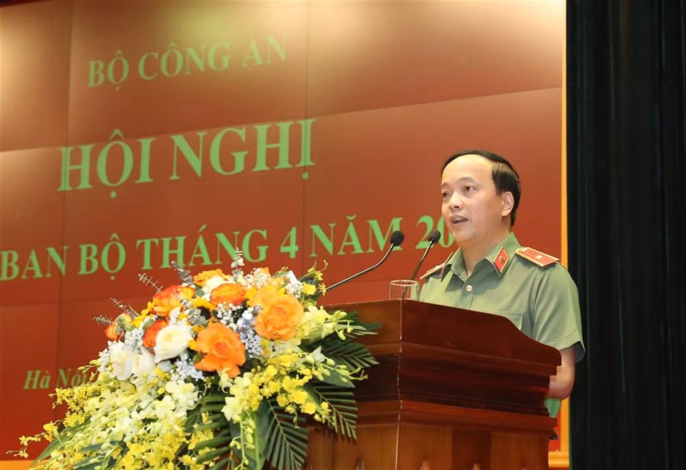 Thiếu tướng Đặng Hồng Đức tại Hội nghị.