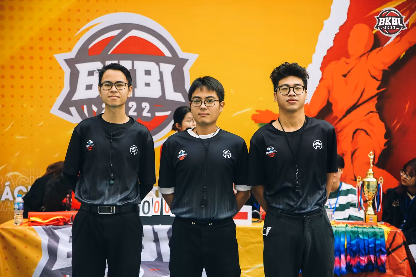 Thế Trung hy vọng có thêm cơ hội phát triển với nghề trọng tài bóng rổ. Ảnh: HUST Basketball Club.
