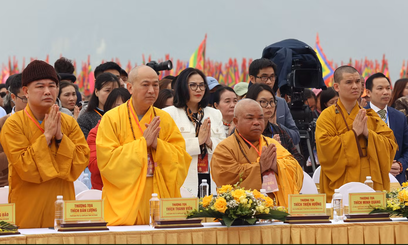 Tại lễ khai hội đã diễn ra nghi thức cầu quốc thái dân an. Ảnh: Như Ý. Tại lễ khai hội đã diễn ra nghi thức cầu quốc thái dân an. Ảnh: Như Ý.