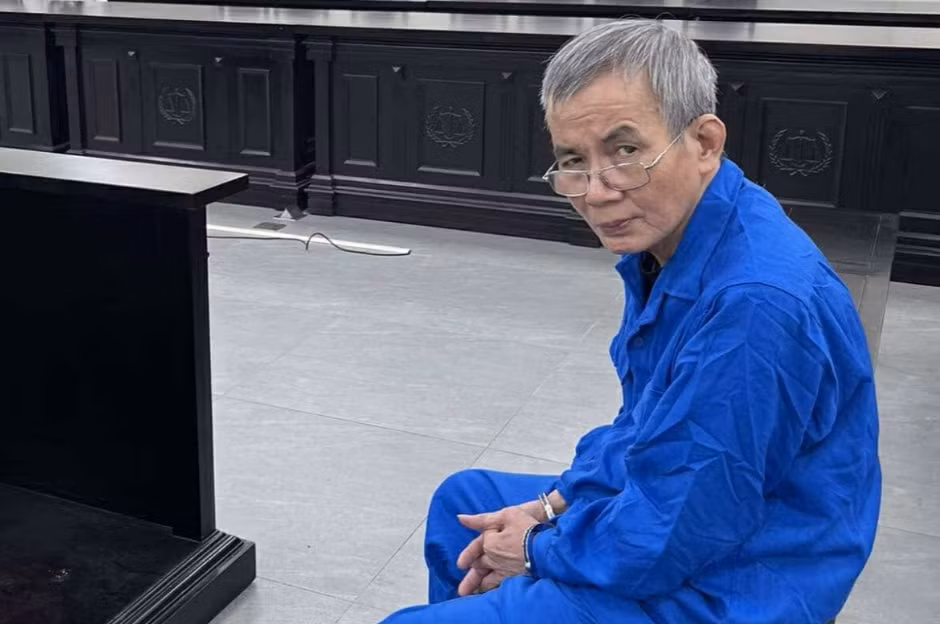 Bị cáo Trần Quân tại phiên tòa.
