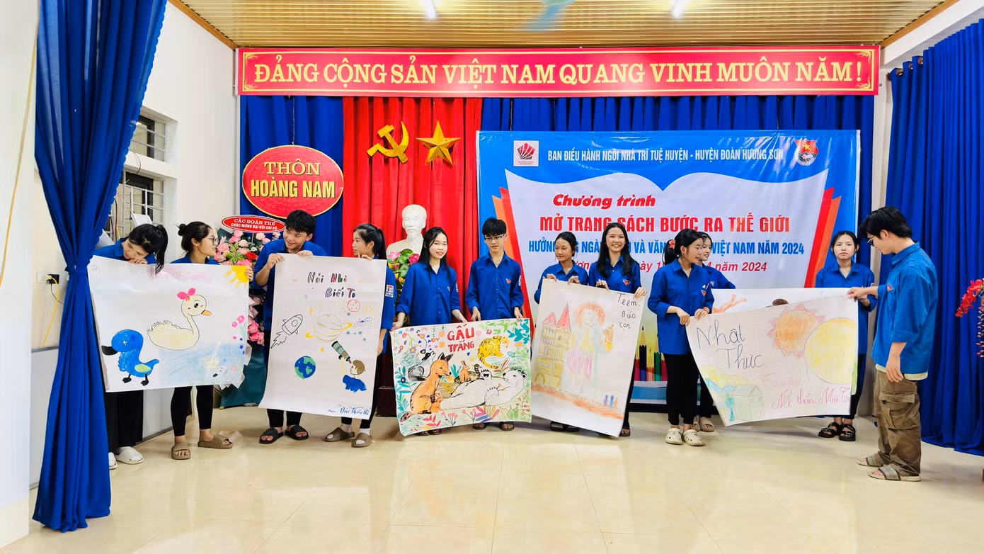 Hoạt động này giúp các em khơi dậy tình yêu sách và văn hóa đọc trong giới trẻ.