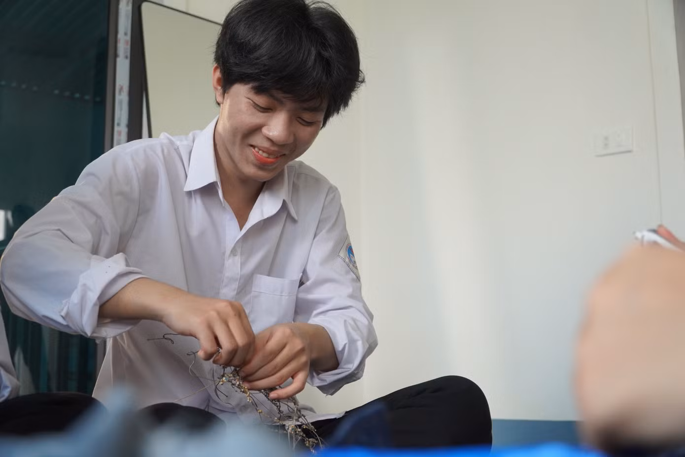 Đăng Nguyên vui vẻ khi được thực hiện đam mê của mình.