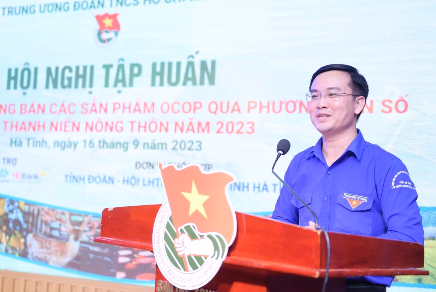 Anh Nguyễn Hoài Nam - Phó Bí thư Tỉnh Đoàn, Chủ tịch Hội LHTN tỉnh Hà Tĩnh.