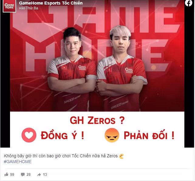 GameHome đăng đàn “thả thính” chiêu mộ Zeros