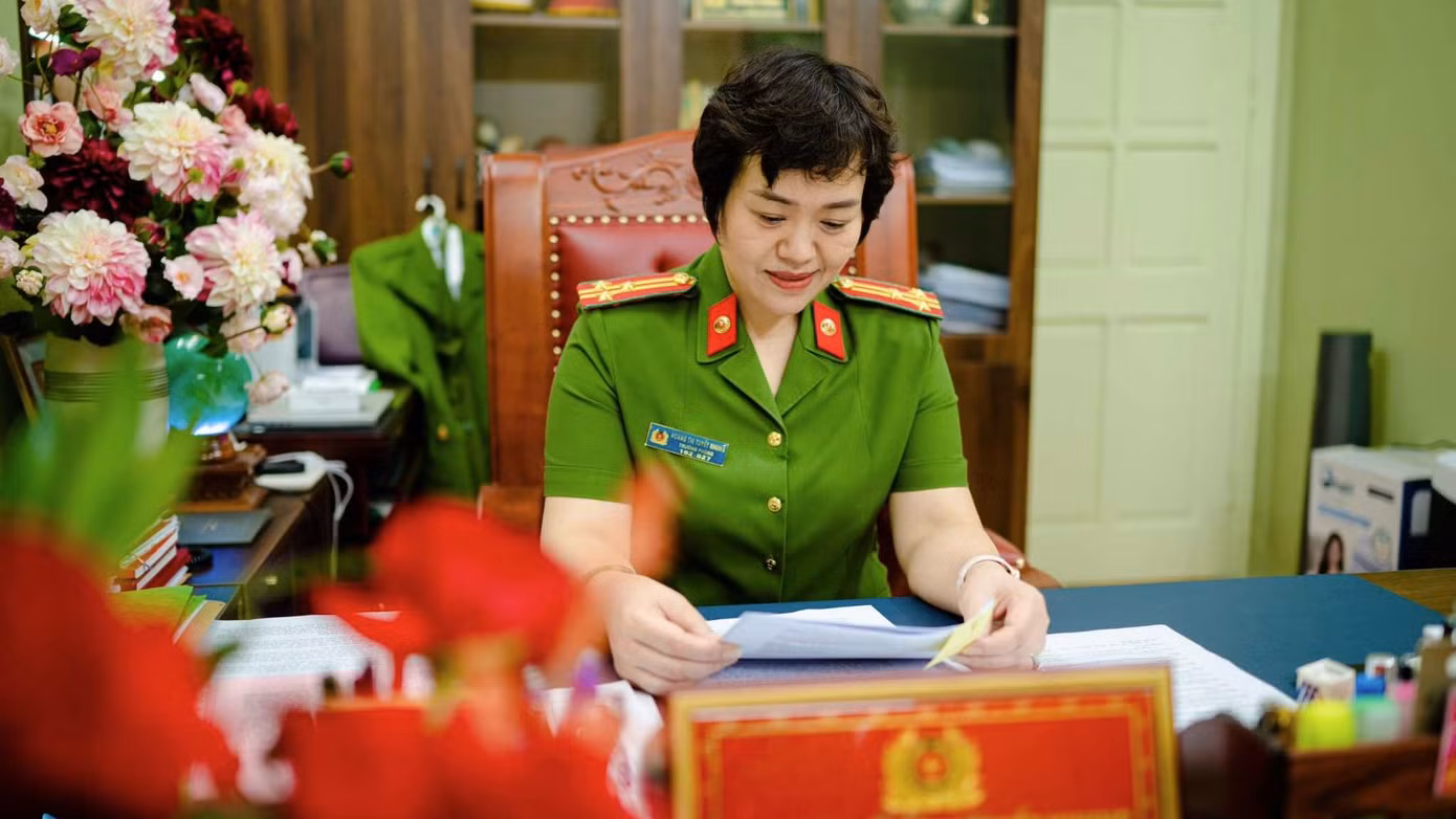 Thượng tá Hoàng Thị Tuyết Nhung. Ảnh: DC