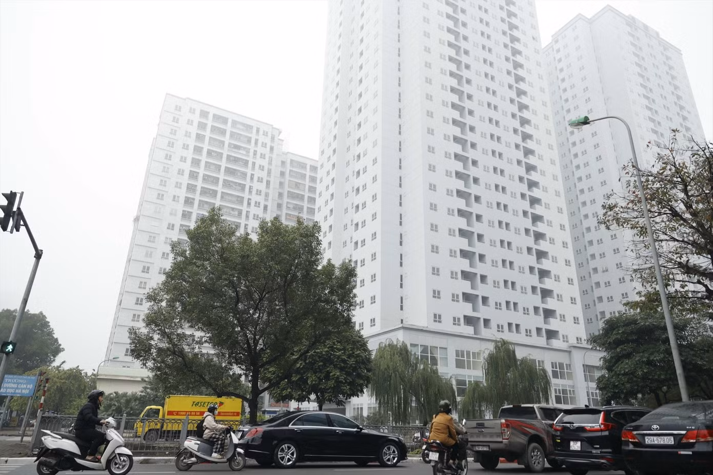 Giá chung cư ở Hà Nội đang tăng vì khan hiếm. Ảnh: PV