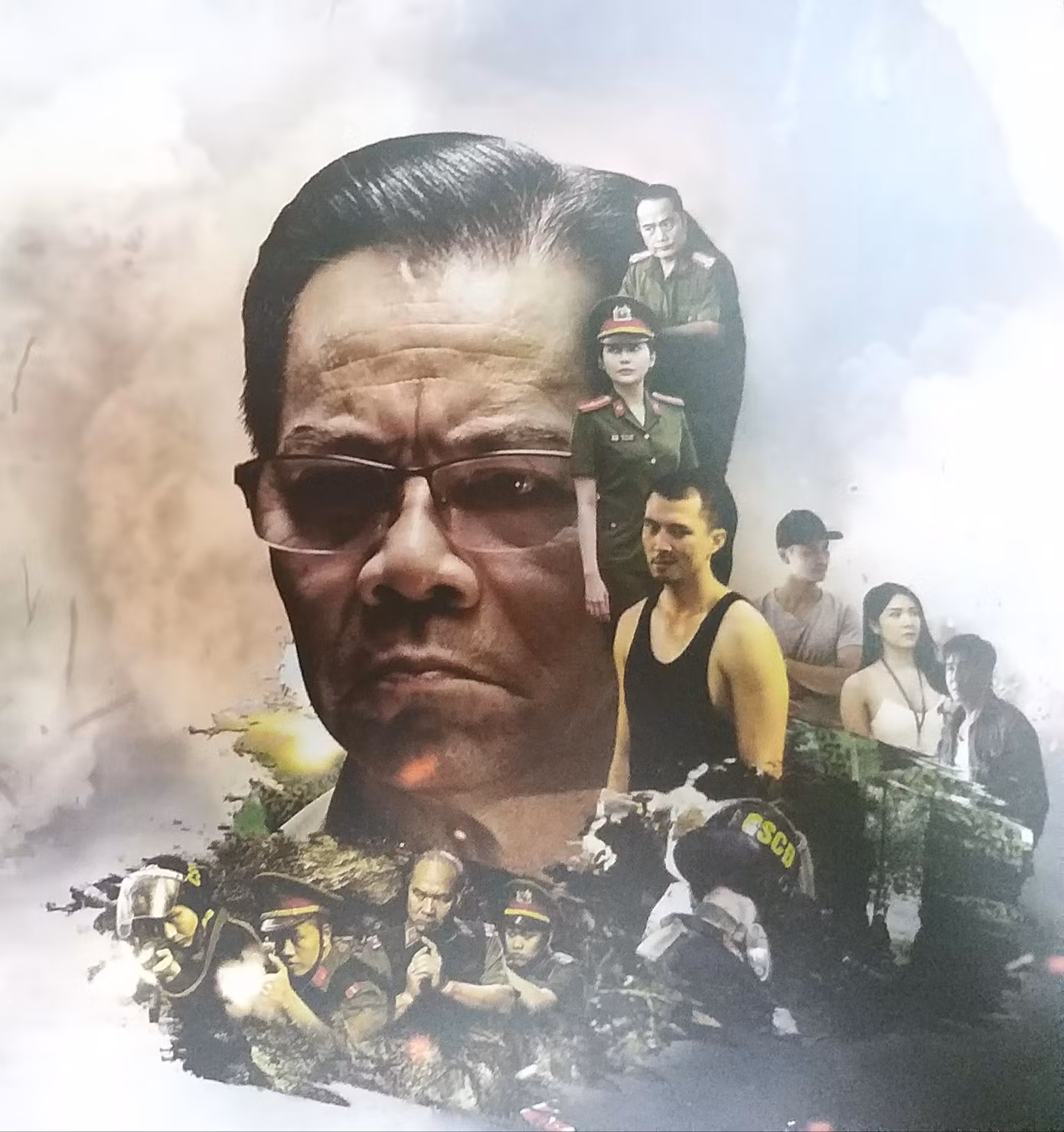 NSND Trần Nhượng trên poster “Bão ngầm”