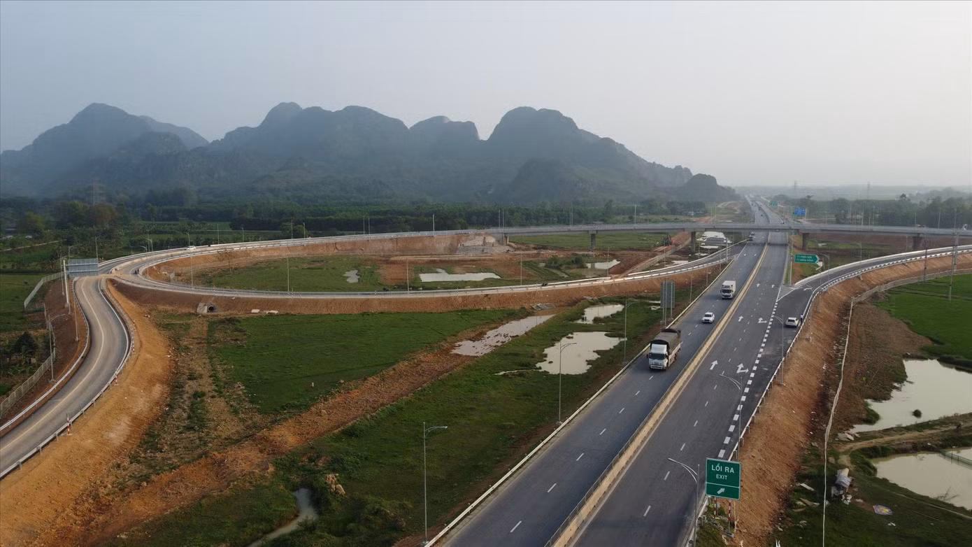 Nút giao cao tốc Mai Sơn - QL45 được tỉnh Thanh Hóa đề xuất xây dựng và hoàn thiện. Ảnh: Trọng Đảng.