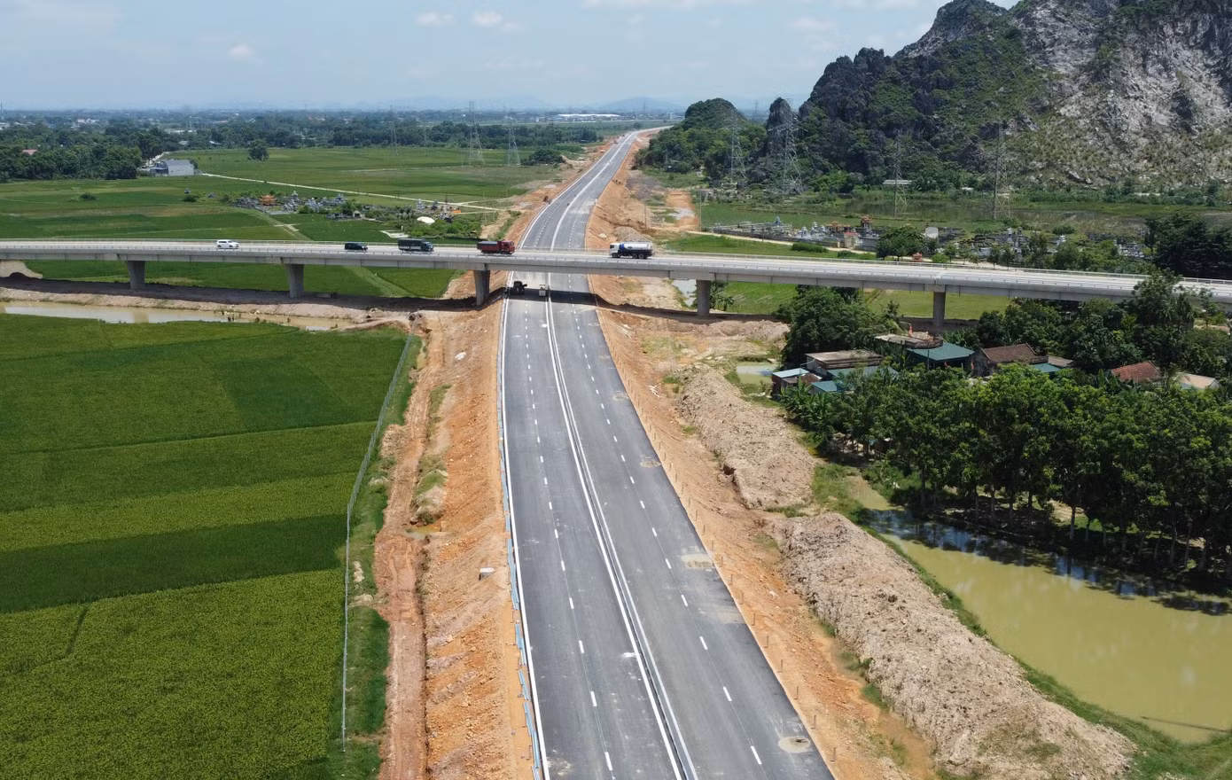 Đoạn 9,7 km cuối tuyến CT Mai Sơn - QL45 đã thi công xong