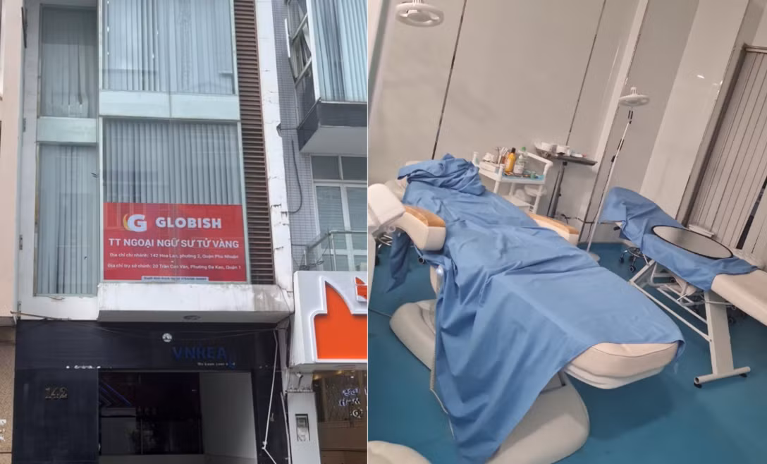 Các trang thiết bị y tế được trang bị tại cơ sở để phục vụ hoạt động đào tạo trái phép