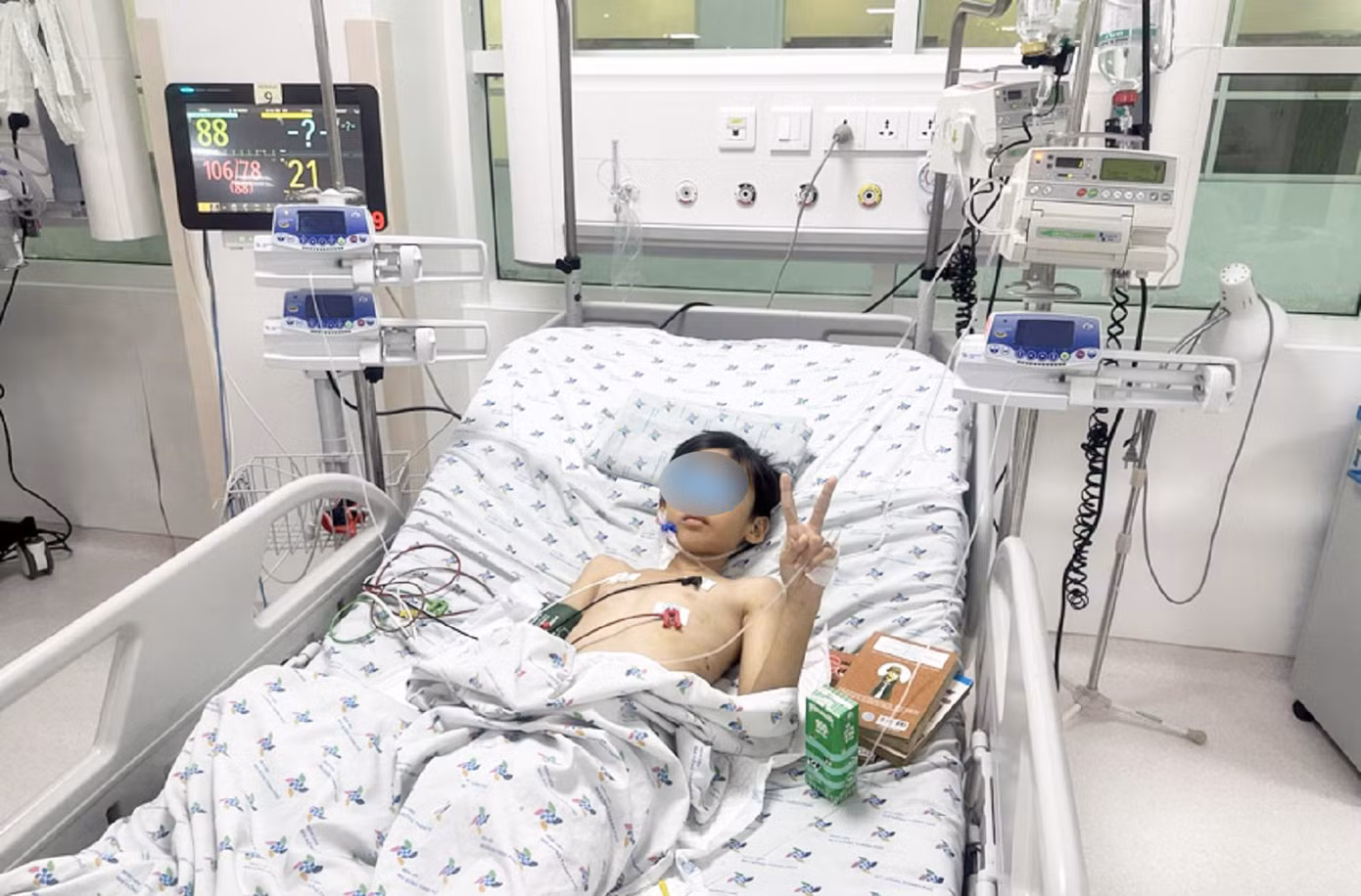 Bệnh nhi đã được các bác sĩ nỗ lực điều trị, hiện sức khỏe đã bình phục tốt