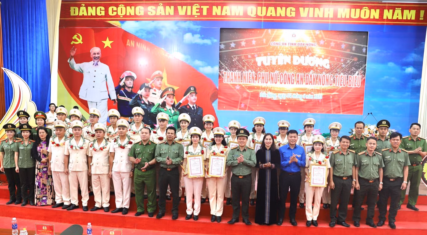 Gương thanh niên, phụ nữ Công an Đắk Nông tiêu biểu năm 2022