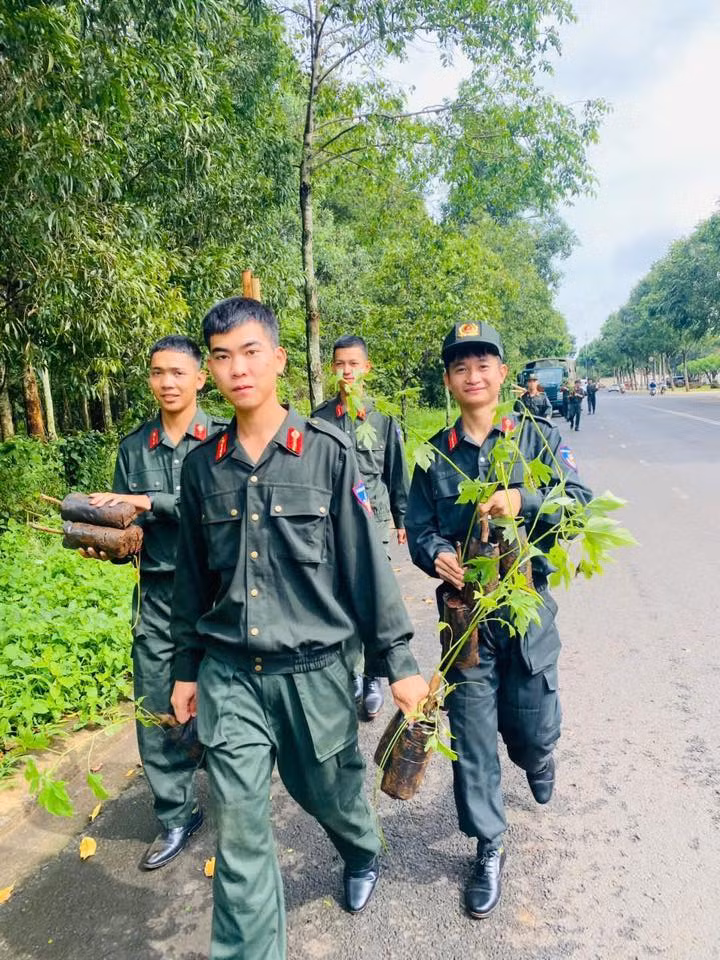 Đơn vị tiếp tục ra quân lần thứ 4 chăm sóc công trình thanh niên "Đường hoa dã quỳ 19-8" nhằm tạo cảnh quan "Xanh - Sạch - Đẹp" cho đô thị.