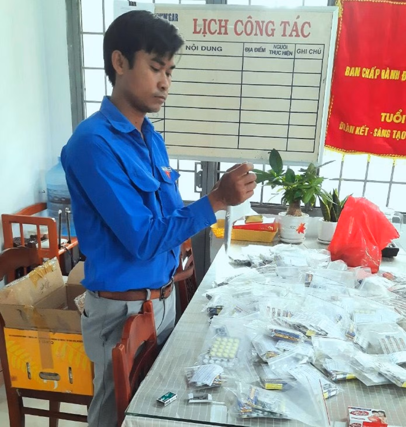 Công tác chuẩn bị cho túi thuốc cộng đồng